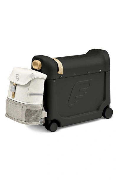 Stokke Babies' Jetkids By  Bedbox® Ride-on Carry-on Suitcase & Backpack Set In Black/ White