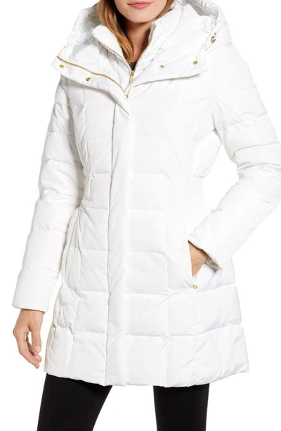 Cole Haan Signature Cole Haan Hooded Down & Feather Jacket In Ivory