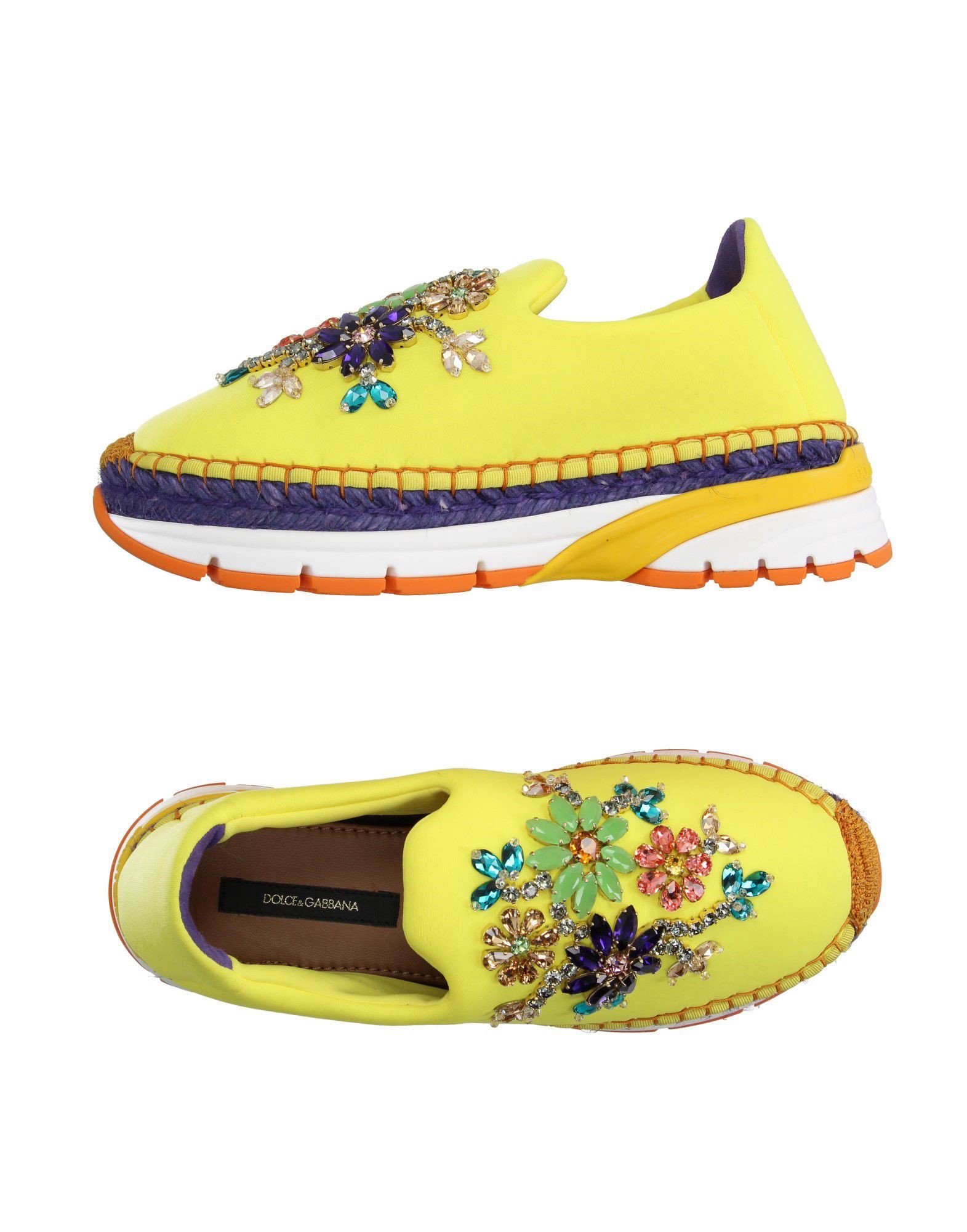 dolce and gabbana yellow shoes