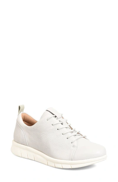 Comfortiva Cayson Sneaker In Light Grey Leather