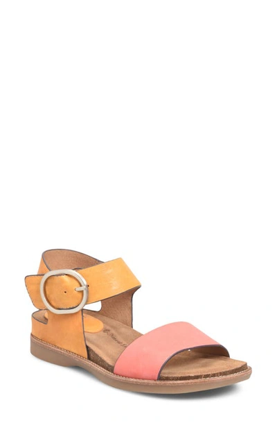 Söfft Bali Sandal In Mimosa / Hot Coral