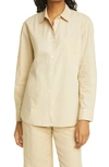 Nili Lotan Kristen Button-up Shirt In Sand
