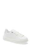 Steve Madden Charlie Platform Sneaker In White/ Silver