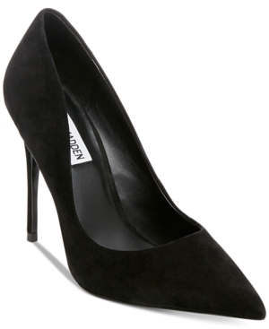 steve madden black suede heels