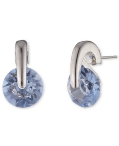 Givenchy Gold-tone And Cz Stud Earring In Clear