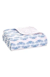 Aden + Anais Baby's Deco Print Dream Blanket In Pink Blue