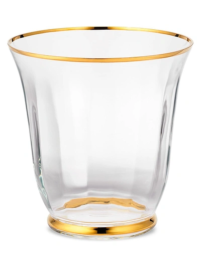 Aerin Sophia 18k Goldplated Glass Champagne Bucket In Clear Gold