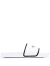 The North Face Basecamp Slide Iii Flats In White Synthetic Fibers
