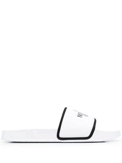 The North Face Basecamp Slide Iii Flats In White Synthetic Fibers In White