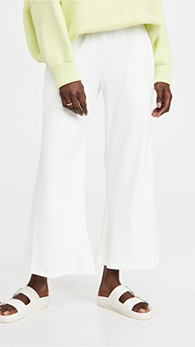 Askk Ny Ribbed Knit Pants In White