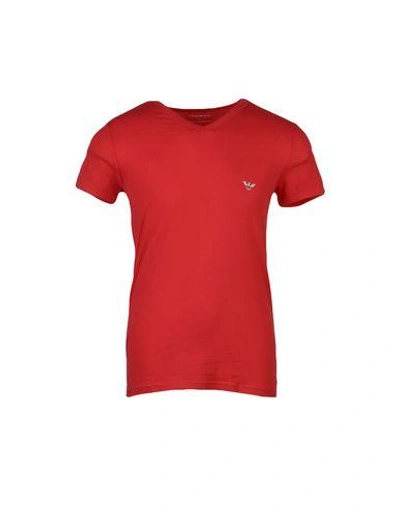 Emporio Armani Undershirt In Red