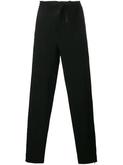 Marni Drawstring Tapered Trousers In Black