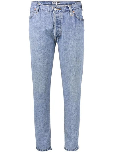 Re/done Levi's Blue High Waisted Skinny Jeans