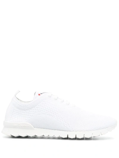 Kiton Mesh Low-top Sneakers In White