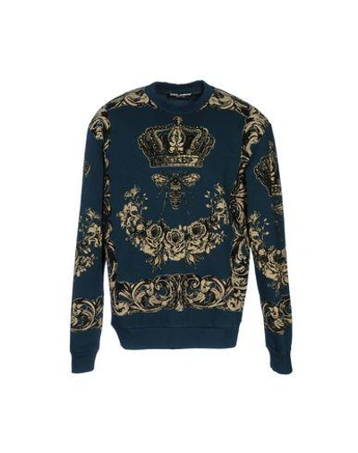 Dolce & Gabbana Sweatshirt In Deep Jade