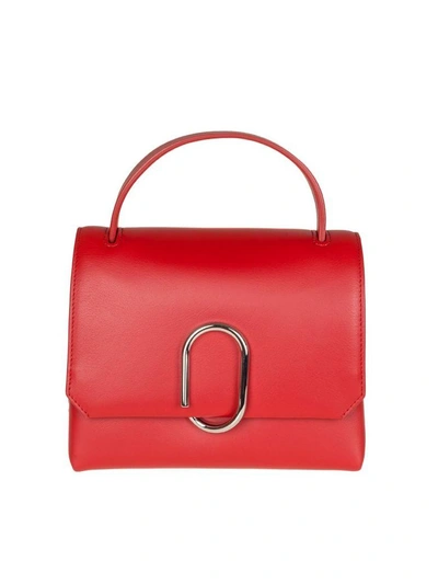 3.1 Phillip Lim Phillip Lim Alix Mini Top Handle Satchel Leather Color Black In Scarlet