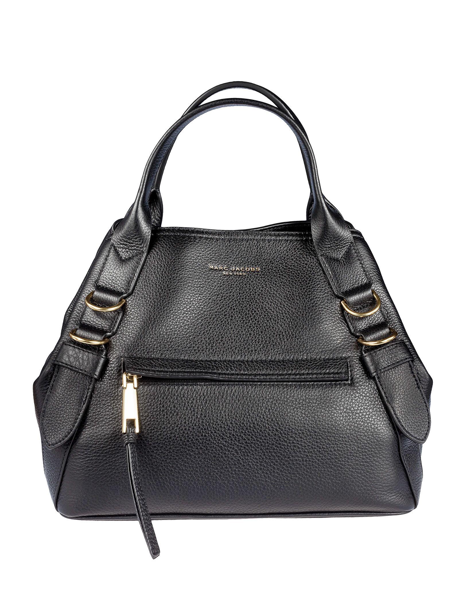 Marc Jacobs The Small Anchor Leather Shoulder Bag In Black | ModeSens