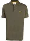 Woolrich Logo Embroidery Polo Shirt In Green