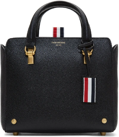 Thom Browne Mrs. Thom Leather Shoulder Bag In 001 Black