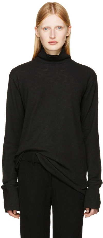 Ann Demeulemeester Black Toulouse Turtleneck