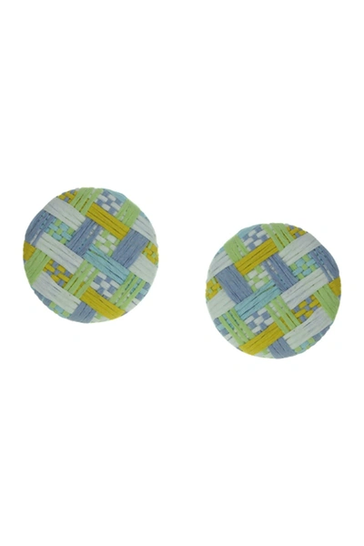 Olivia Welles Natalie Woven Drop Earrings In Multi