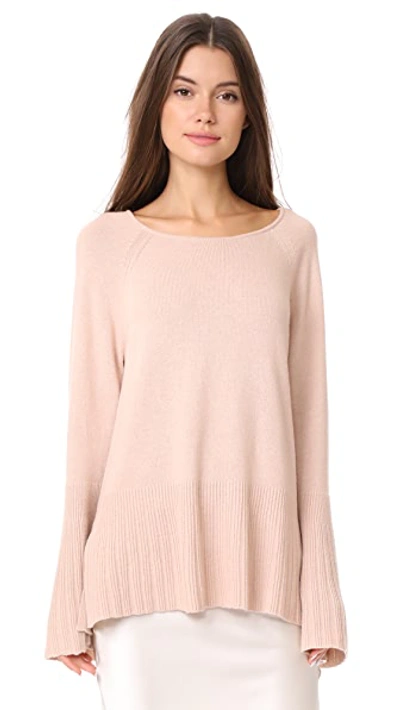 Elizabeth And James Clarette Bell Sleeve Sweater In Biscuit