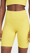 Girlfriend Collective High Waist Running Shorts In Chartreuse