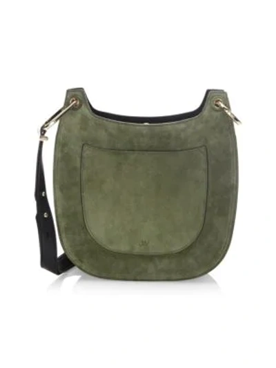 Jason Wu Basic Saddle Bag In Olive Green/gold