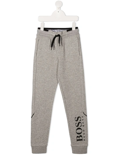 Bosswear Teen Logo Tracksuit Bottoms In Grey