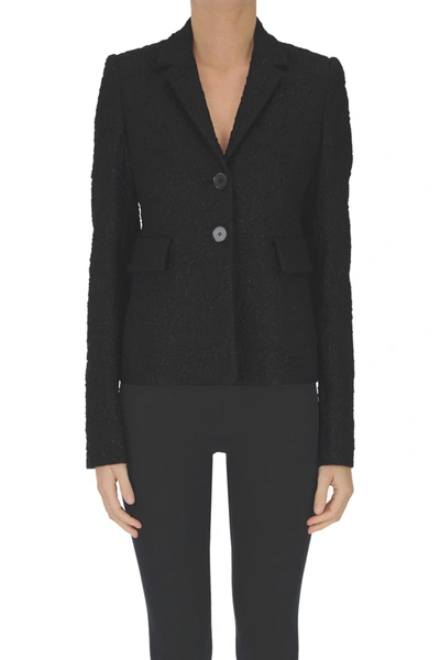 Rochas Jacquard Fabric Blazer In Black