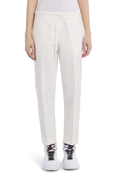 新品 JIL SANDER ALEM Drawstring trouseres Jil Sander Organic Cotton Drawstring Trousers In White
