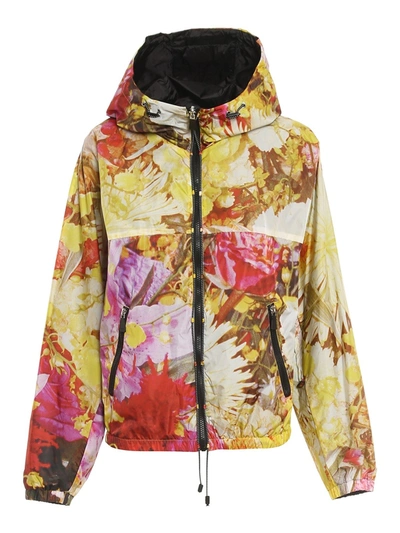 Add Reversible Floral Print Jacket In Yellow