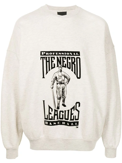 Fear Of God The Negro Leagues Graphic Sweatshirt In Beige,black