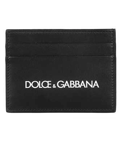 Dolce & Gabbana Logo Print Card Holder In Black,white