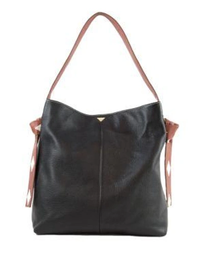 Sam Edelman Audrey Leather Hobo Bag In Black Multi