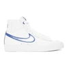 Nike Blazer Mid '77 Sneakers In White/hyper Royal In 100 White/h