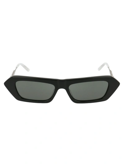 Gucci Grey Rectangular Ladies Sunglasses Gg0642s-001 56