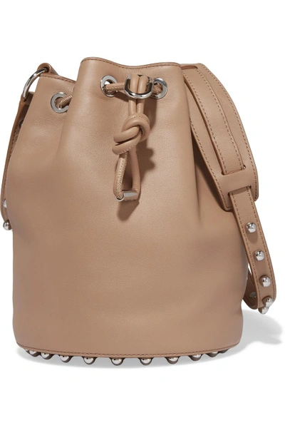 Alexander Wang Alpha Studded Leather Bucket Bag | ModeSens