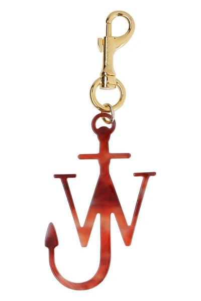 Jw Anderson Anchor Key Ring In Red