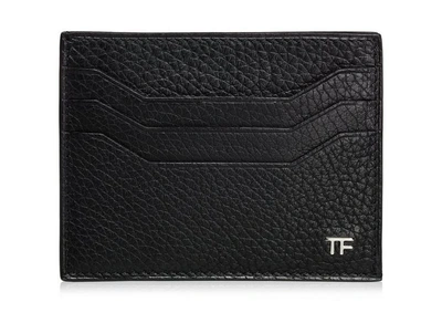 Tom Ford Credit Card Holder With Open Middle Pocket In Black