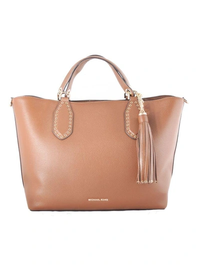 Michael Michael Kors Brooklyn Large Tote In Cuoio