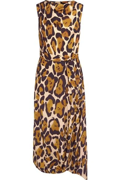 Vivienne Westwood Anglomania Vasari Leopard-print Jersey Midi Dress In Leopard Print