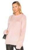 Carven Mohair Sweater In Pink.
