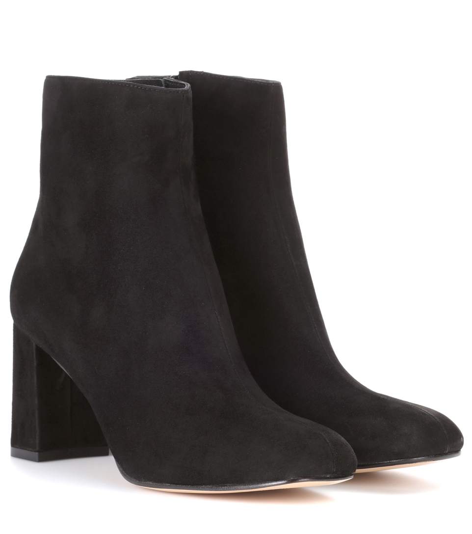 Maryam Nassir Zadeh Agnes Suede Ankle Boots In Black | ModeSens