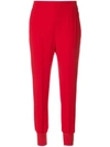 Stella Mccartney Woman Julia Crepe Tapered Pants Red