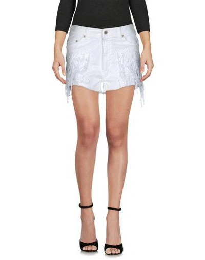 Dondup Denim Shorts In White