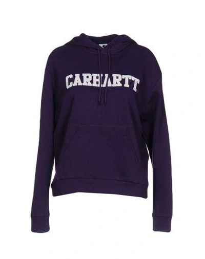 Carhartt Hooded Sweatshirt In Purple