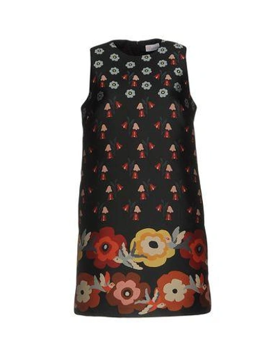 Red Valentino Short Dress In Steel Grey