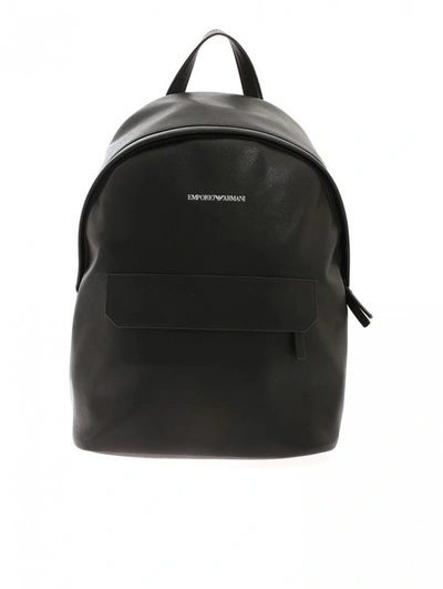Giorgio Armani Backpack Back Pack Backpack Black Saffiano Effect  Y4o313y020v 81072