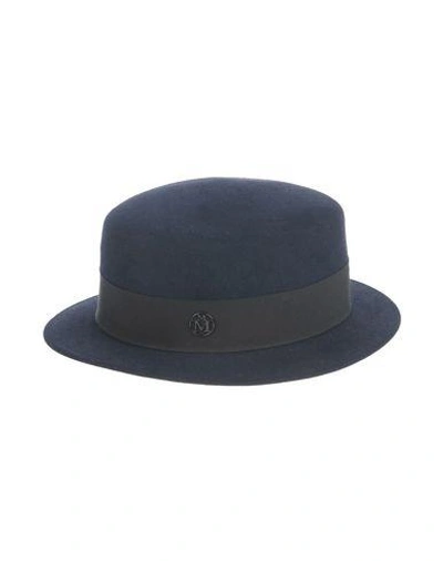 Maison Michel Hats In Dark Blue